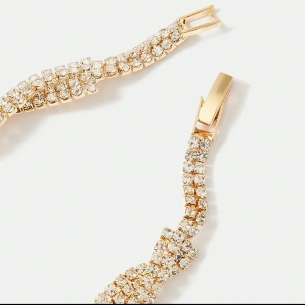 Rhinestone Bracelet In Gold